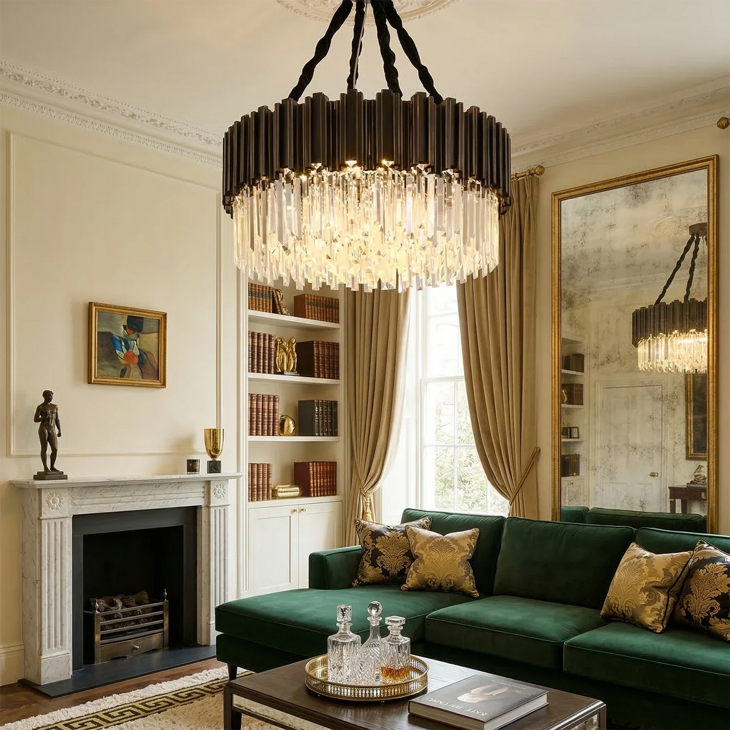 Bourbons Alphonsus Crystal Chandelier