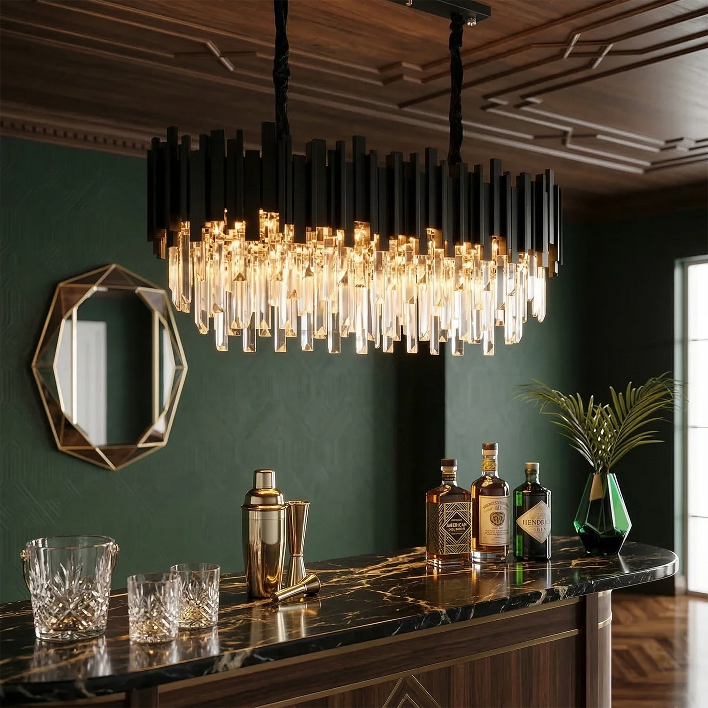 Bourbons Alphonsus Crystal Chandelier