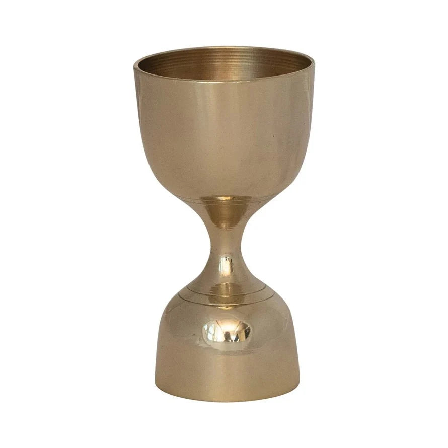 The Belmont Brass Double Sided Cocktail Jigger