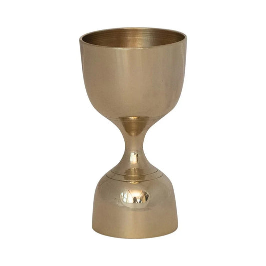 The Belmont Brass Double Sided Cocktail Jigger