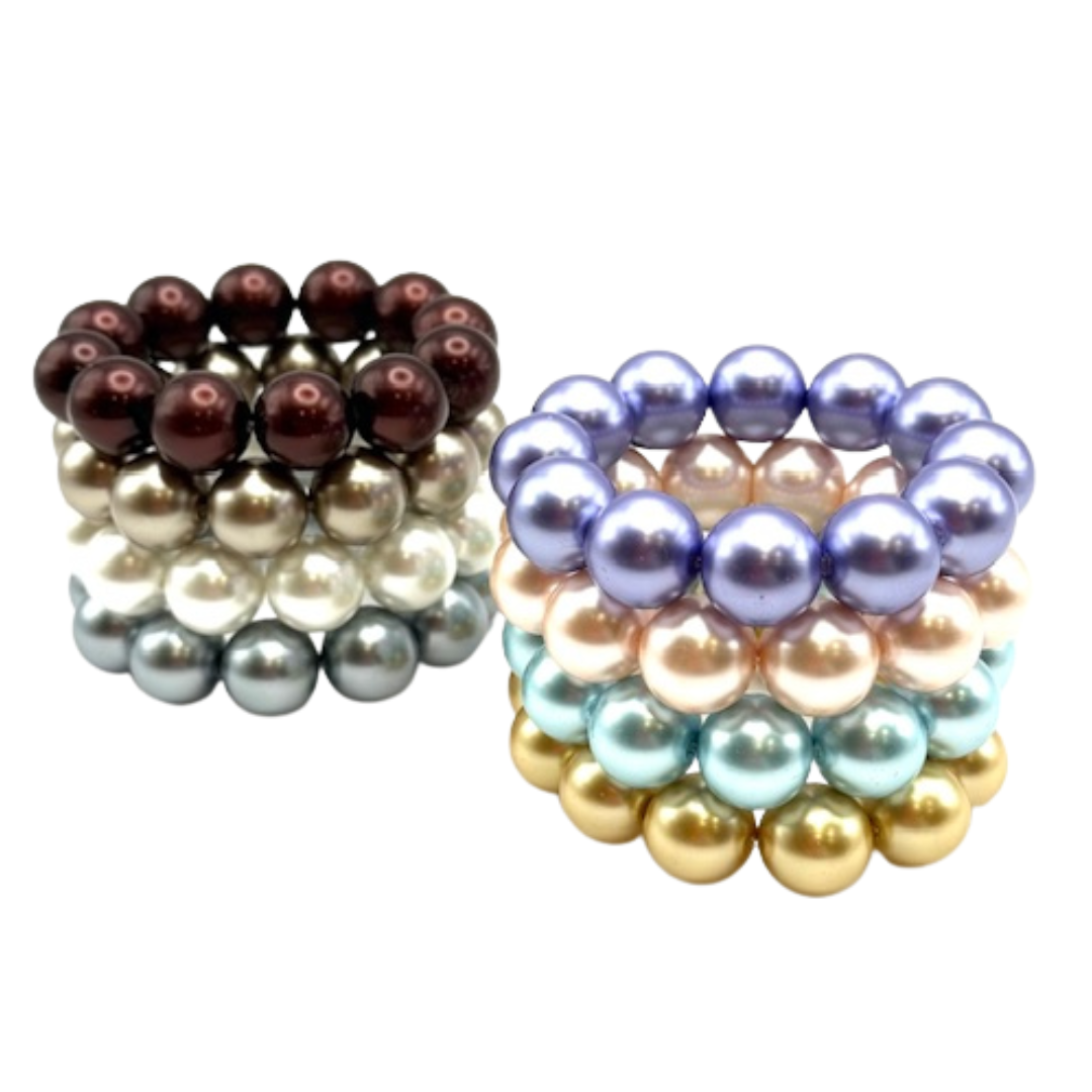 Grey Bubble Pearl Bracelet