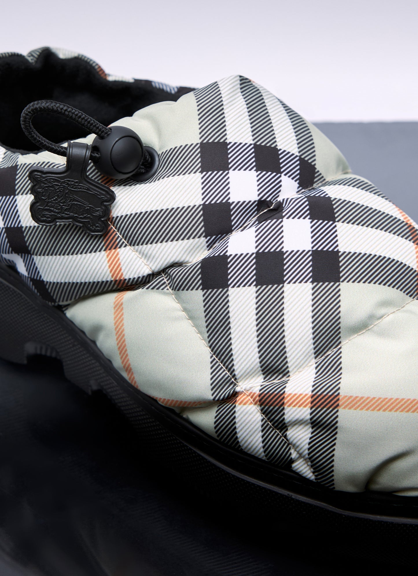 Burberry Check Quilted Pillow Mule Slippers
