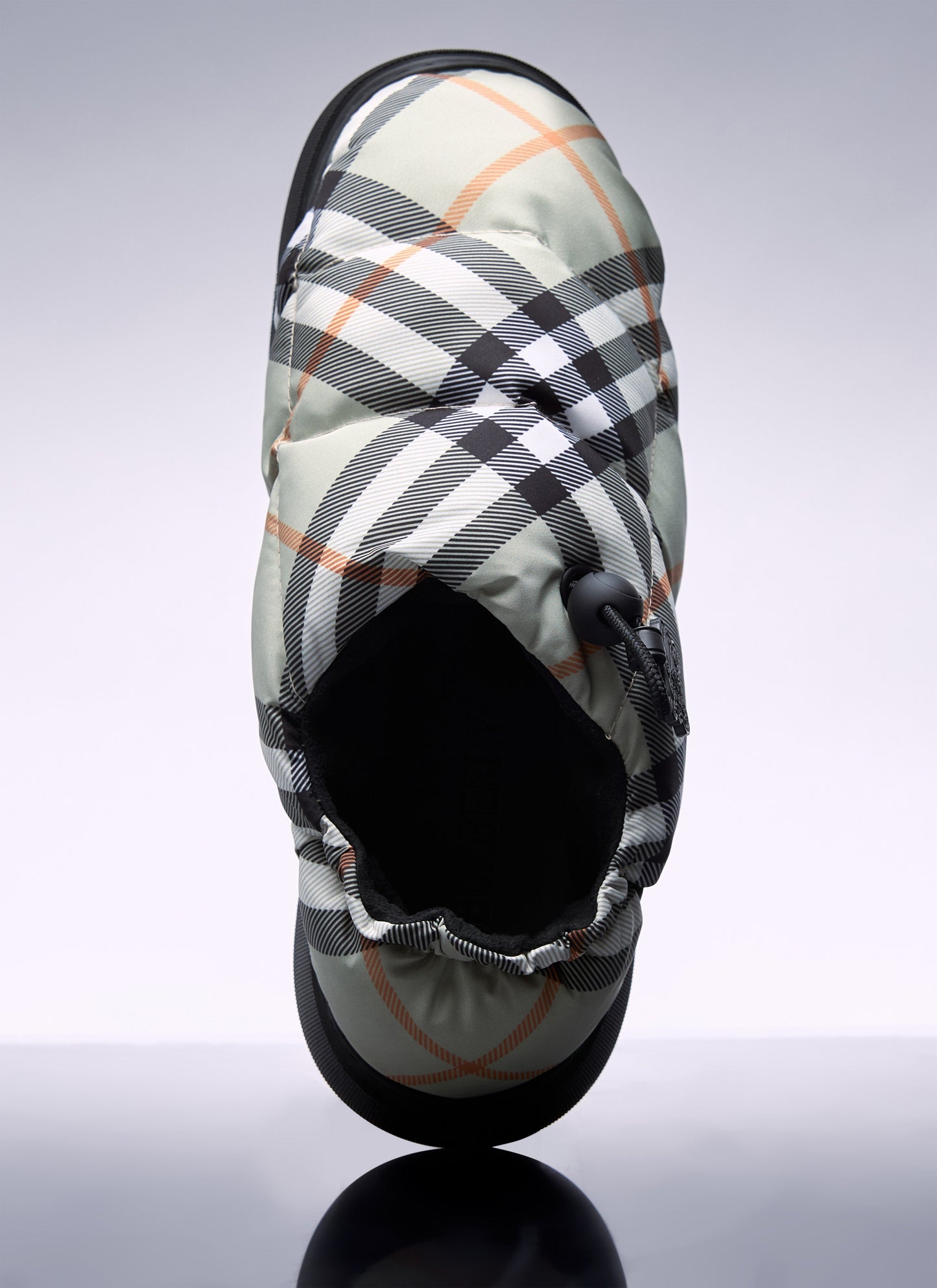 Burberry Check Quilted Pillow Mule Slippers