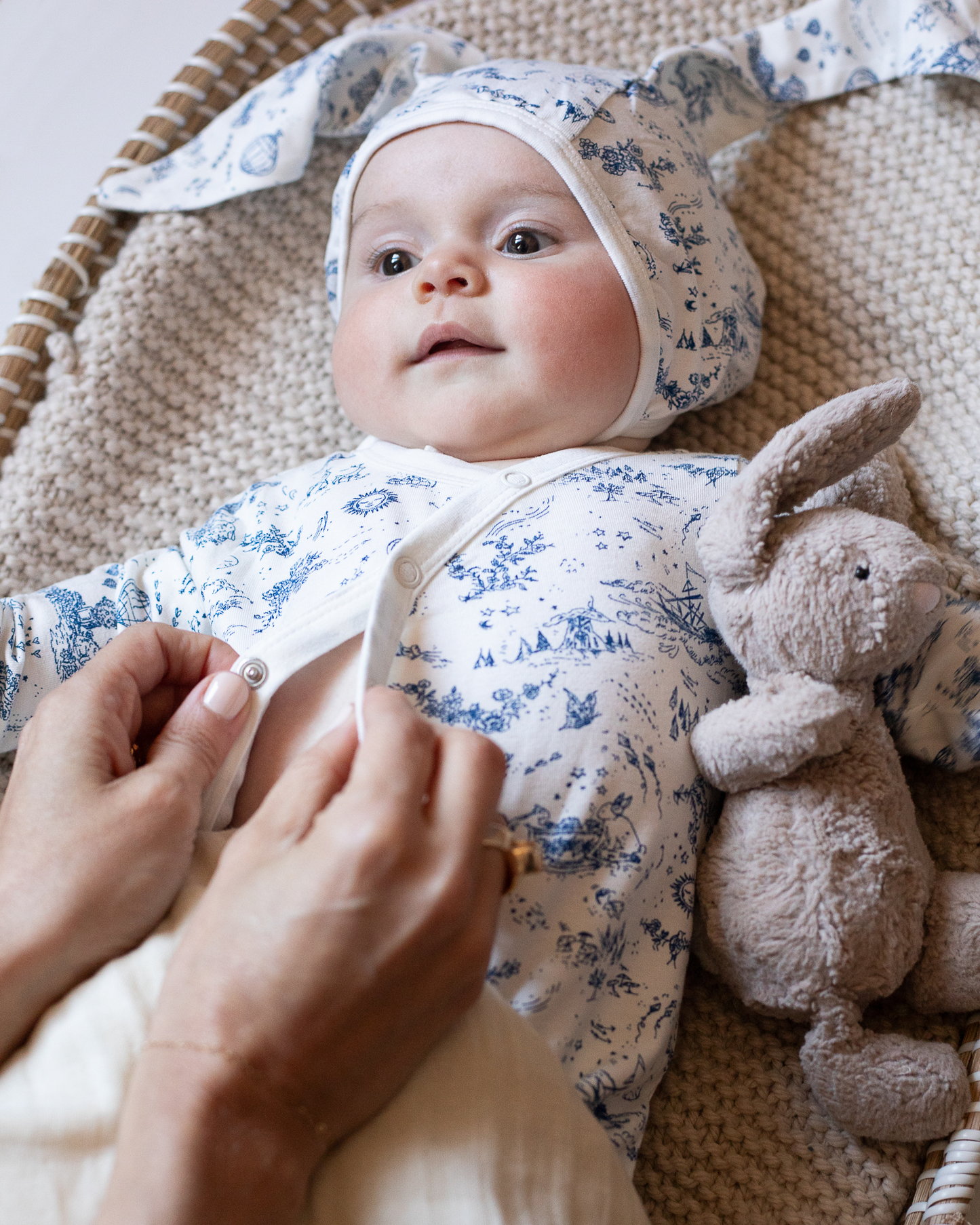 the jannie wrap bodysuit {storytime toile} (FRENCH WINK)