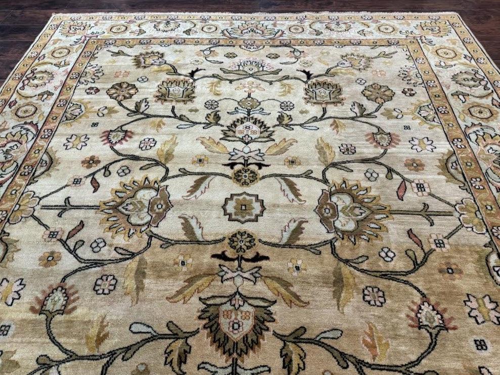 Turkish Oushak Rug 8x10, Vintage Wool Carpet