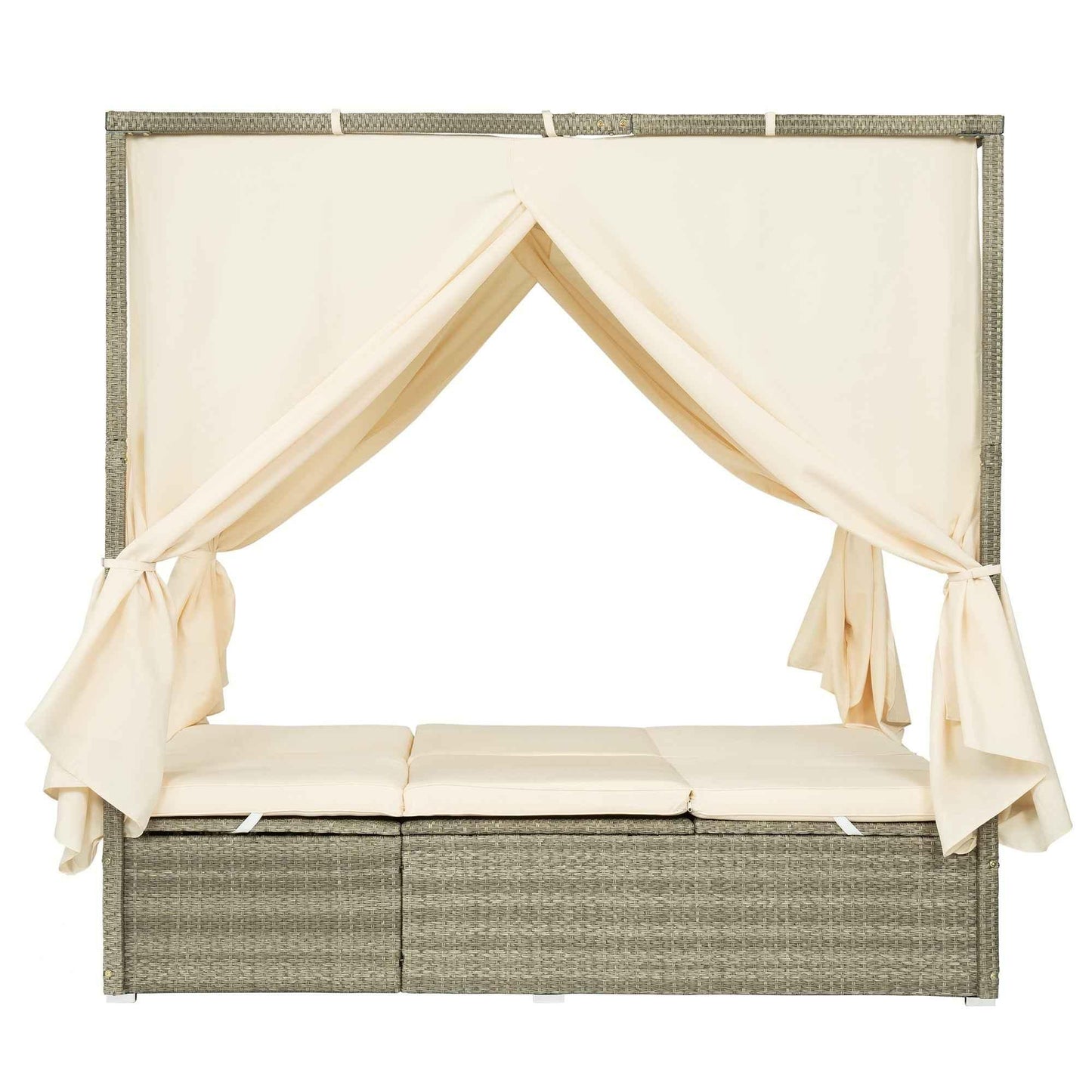 Adjustable Sun Bed With Curtain,High Comfort,With 3 Colors