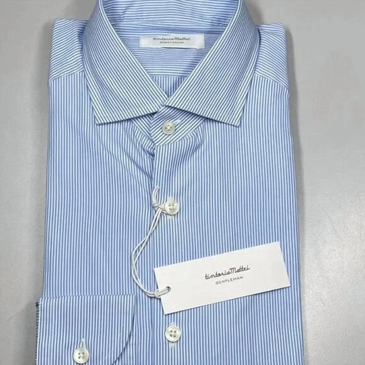 Men's Striped Cotton Button-down Shirt