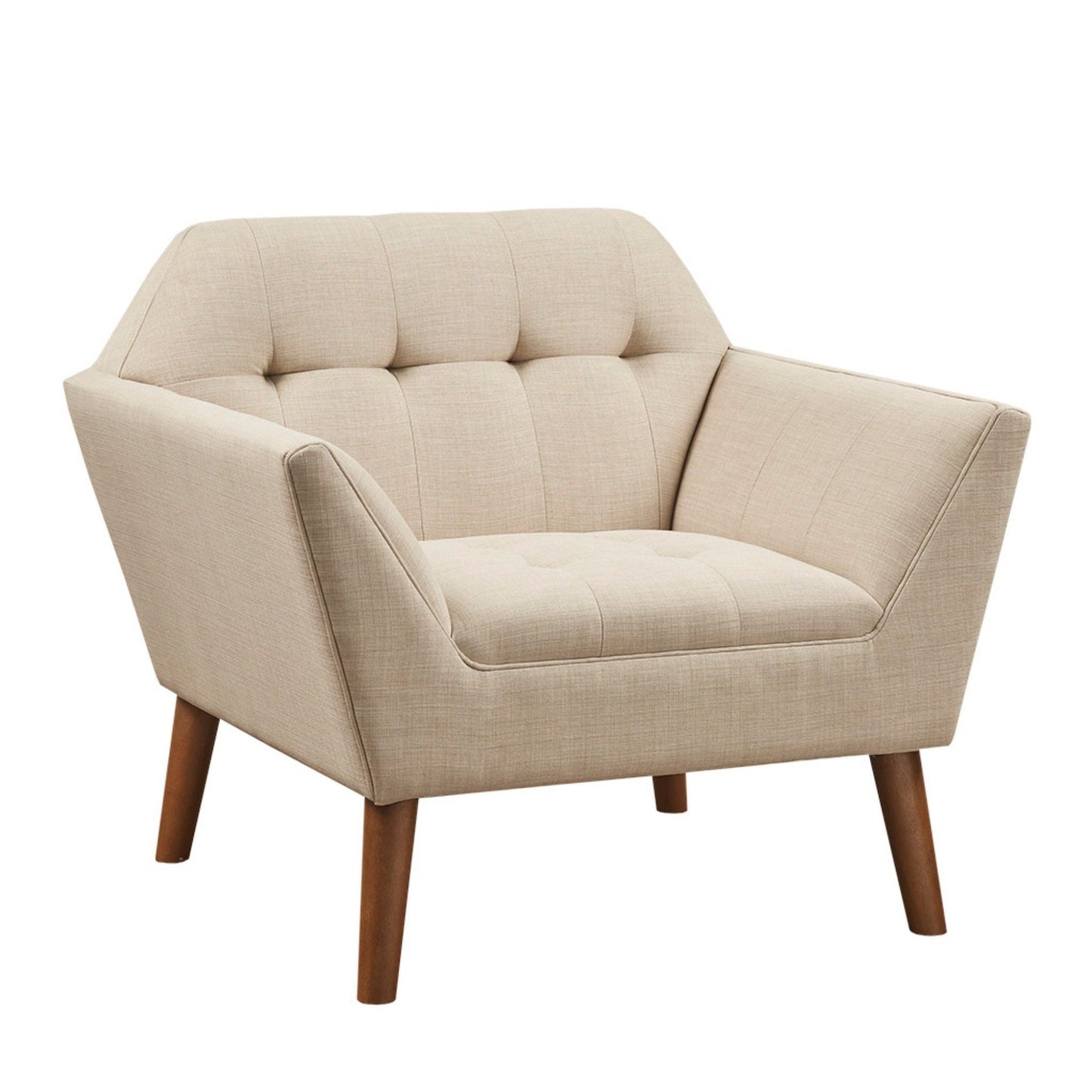 ***Modern Lounge Chair With Button Tufting