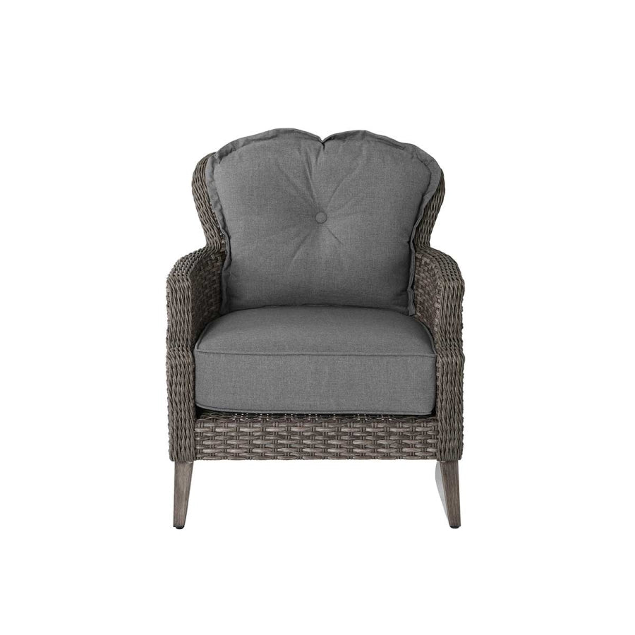 The Tenaya 3-Piece Wicker Rattan Luxury Outdoor Sofa Set with Stationary Chairs