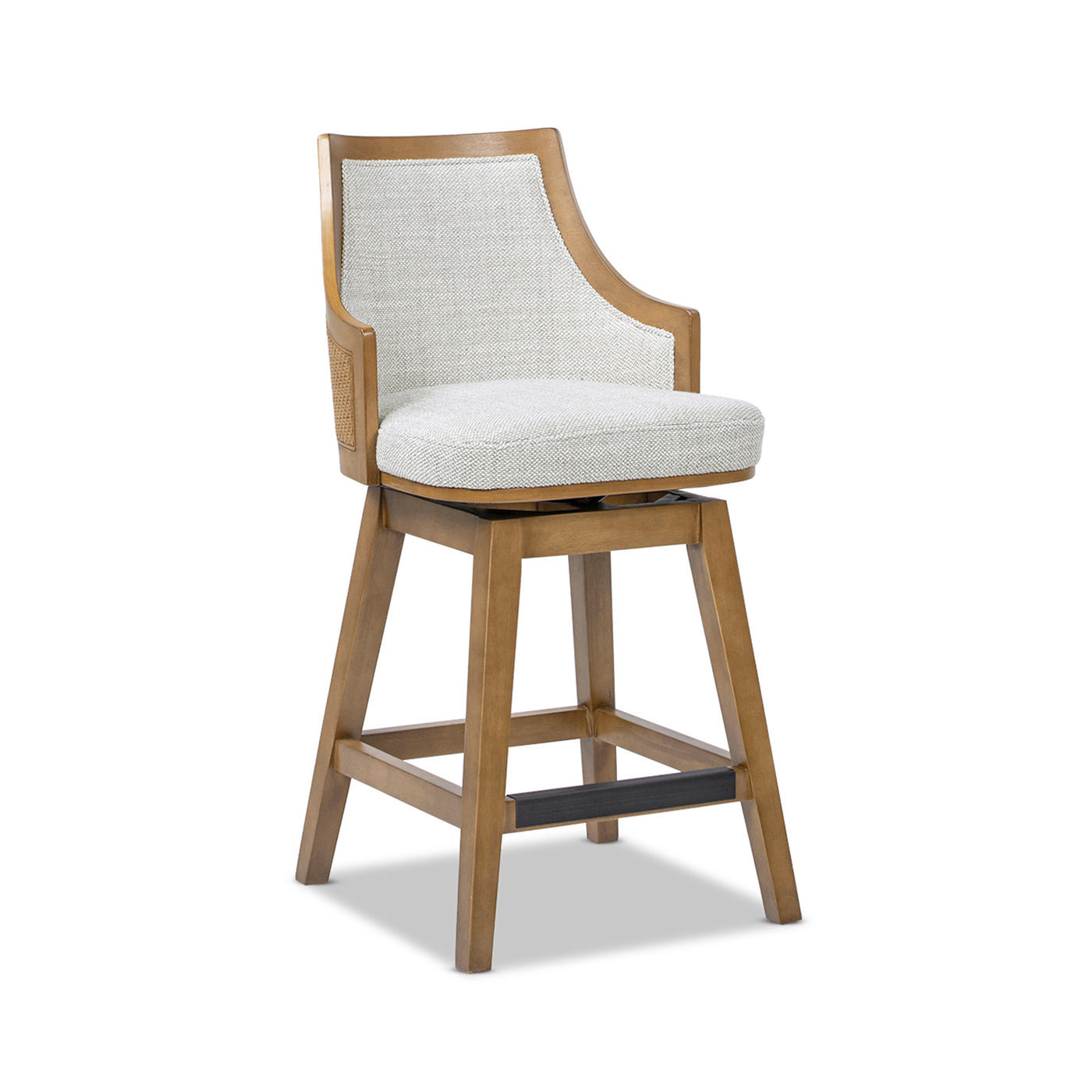 The Ashbourne Cane Back Swivel Counter Stool