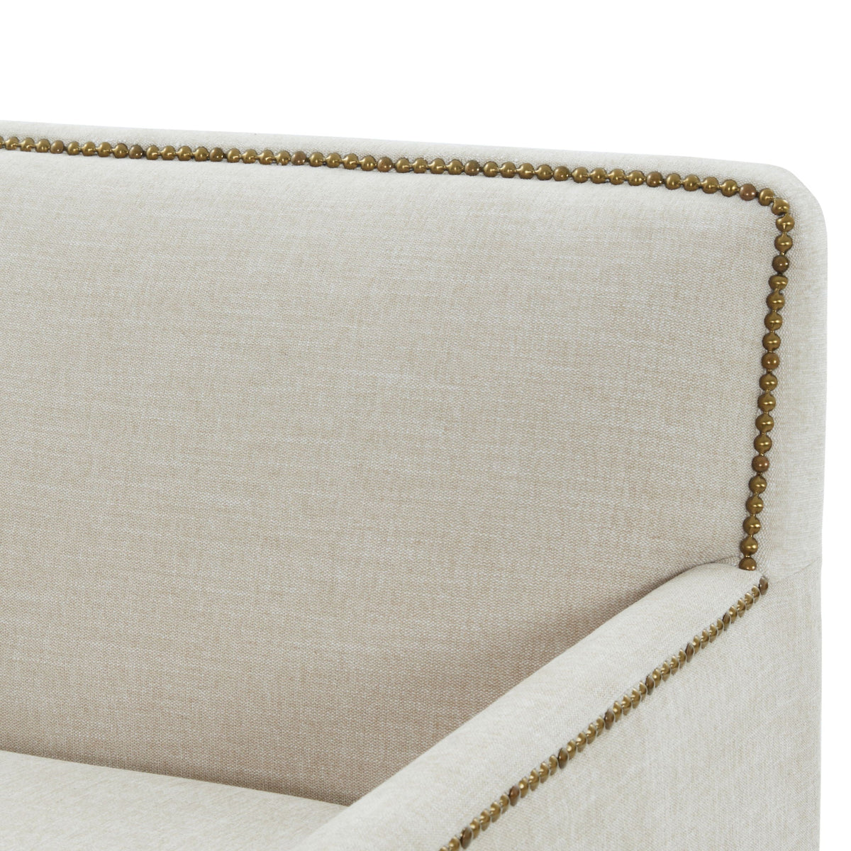 The Tolland Tailored Swivel Chair — Beige