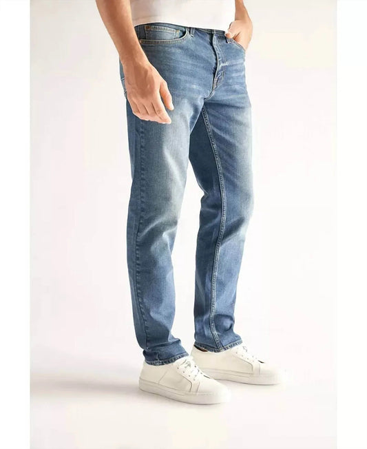 Slim Straight Stretch Denim Jeans
