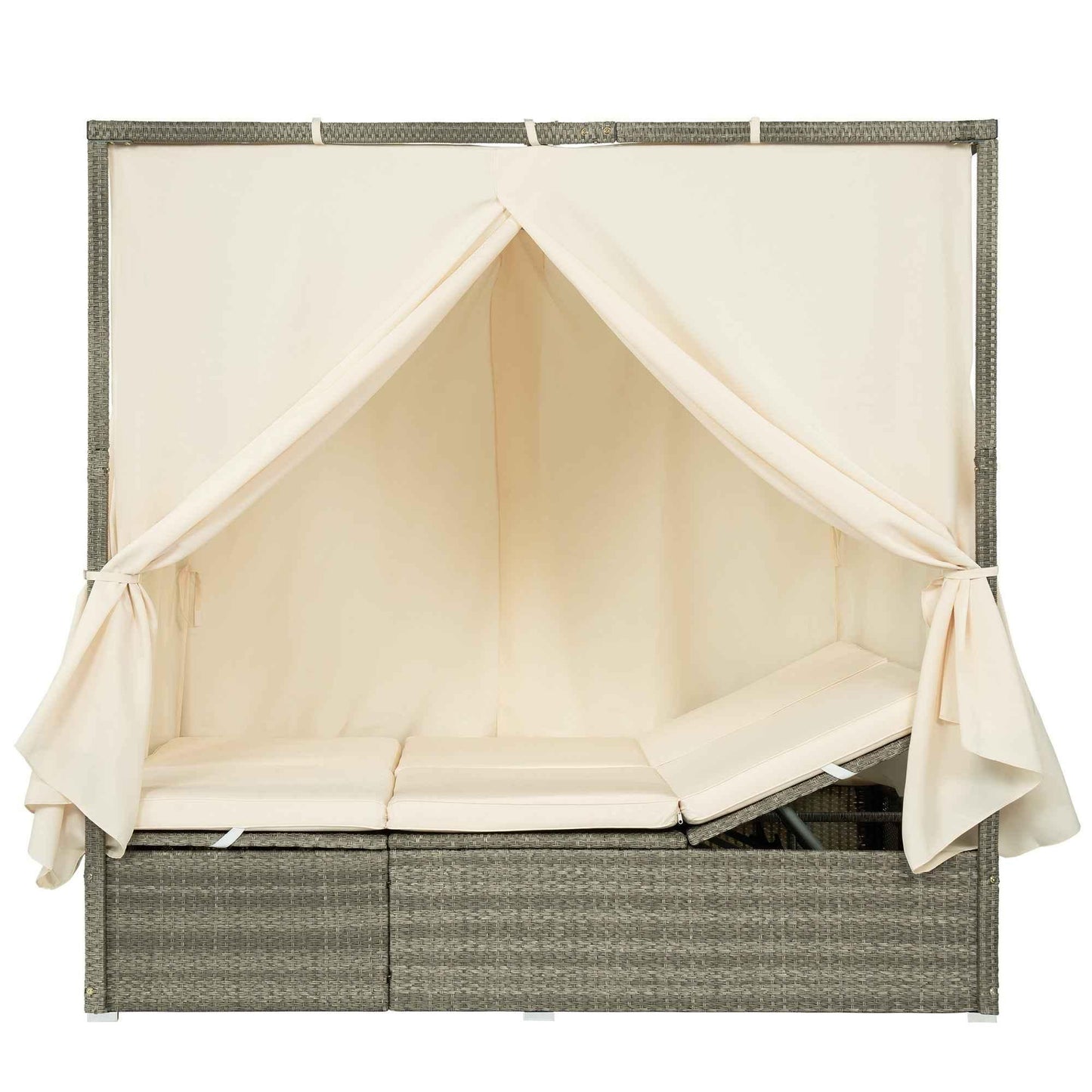 Adjustable Sun Bed With Curtain,High Comfort,With 3 Colors
