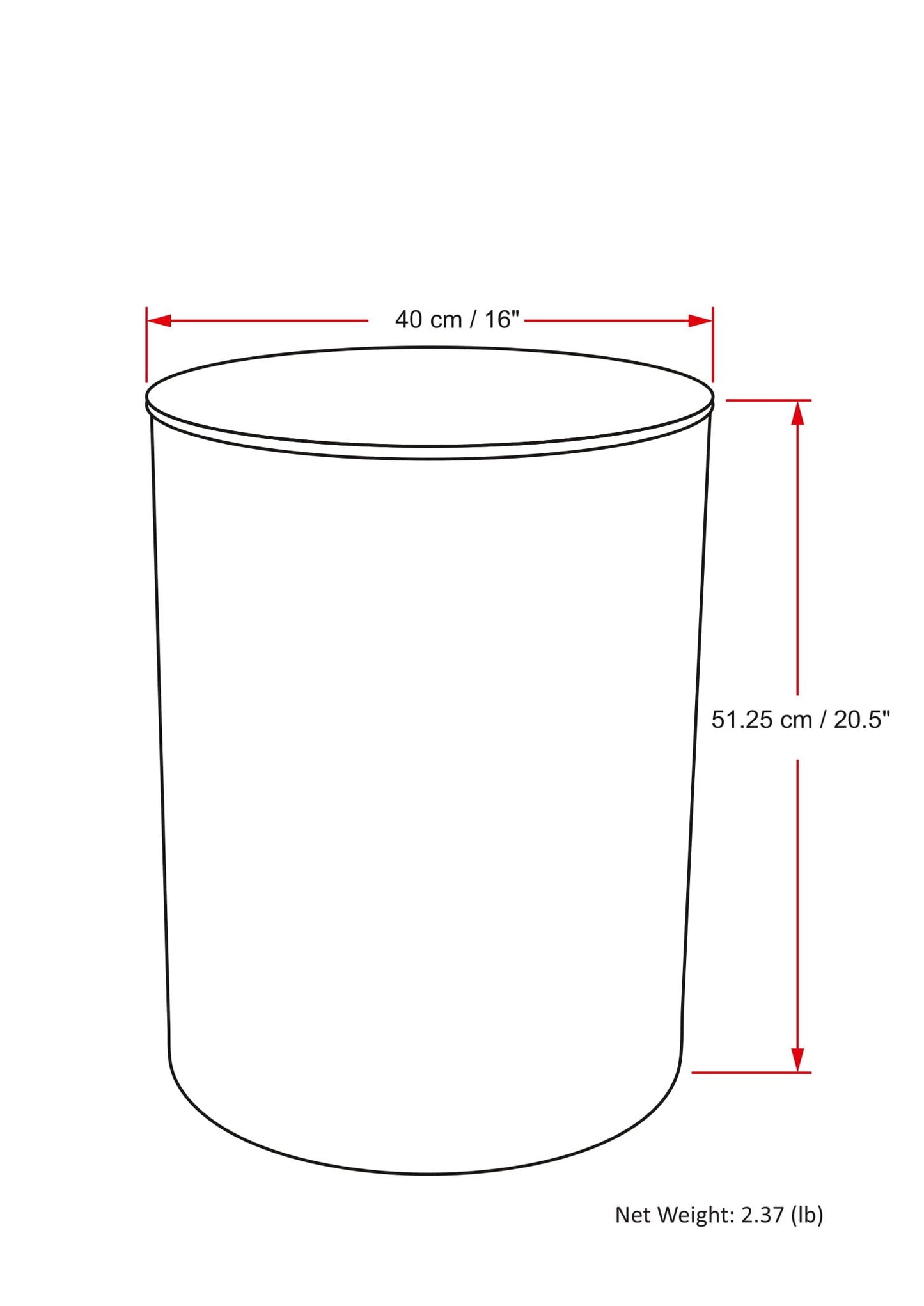 Curtis - Ombre Metal Cylinder Accent Table