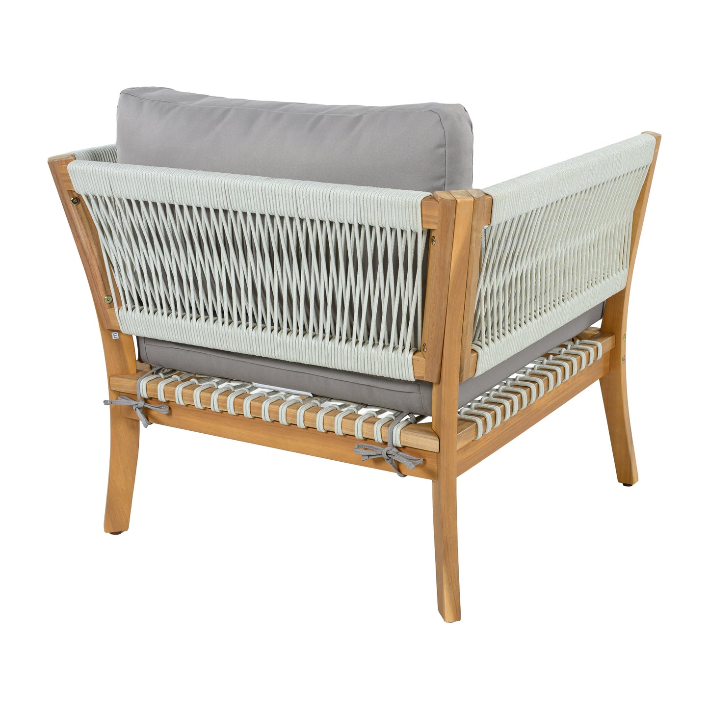 The Ellsworth Outdoor Teak & Handwoven Rope Club Chair
