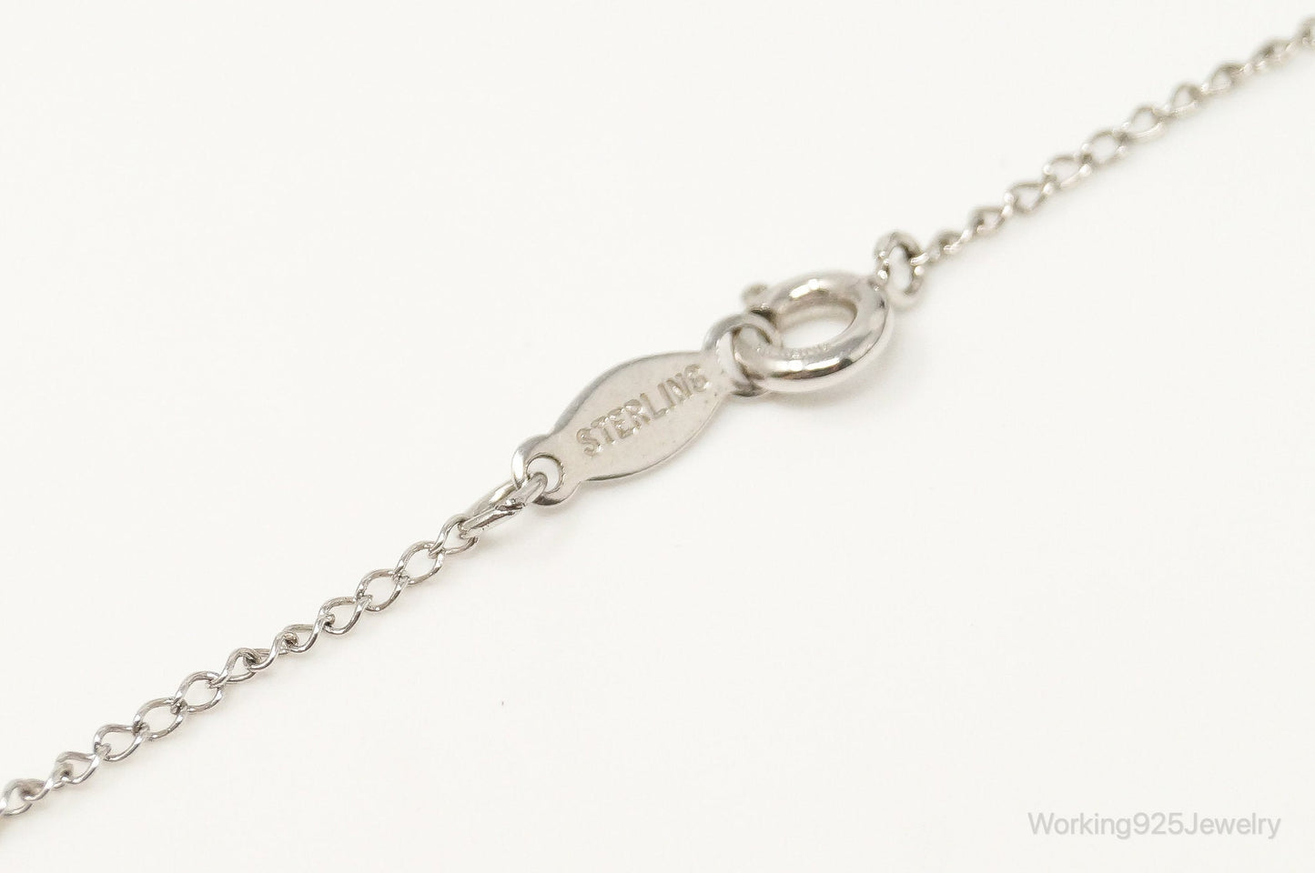 Vintage Star Sapphire Sterling Silver Necklace