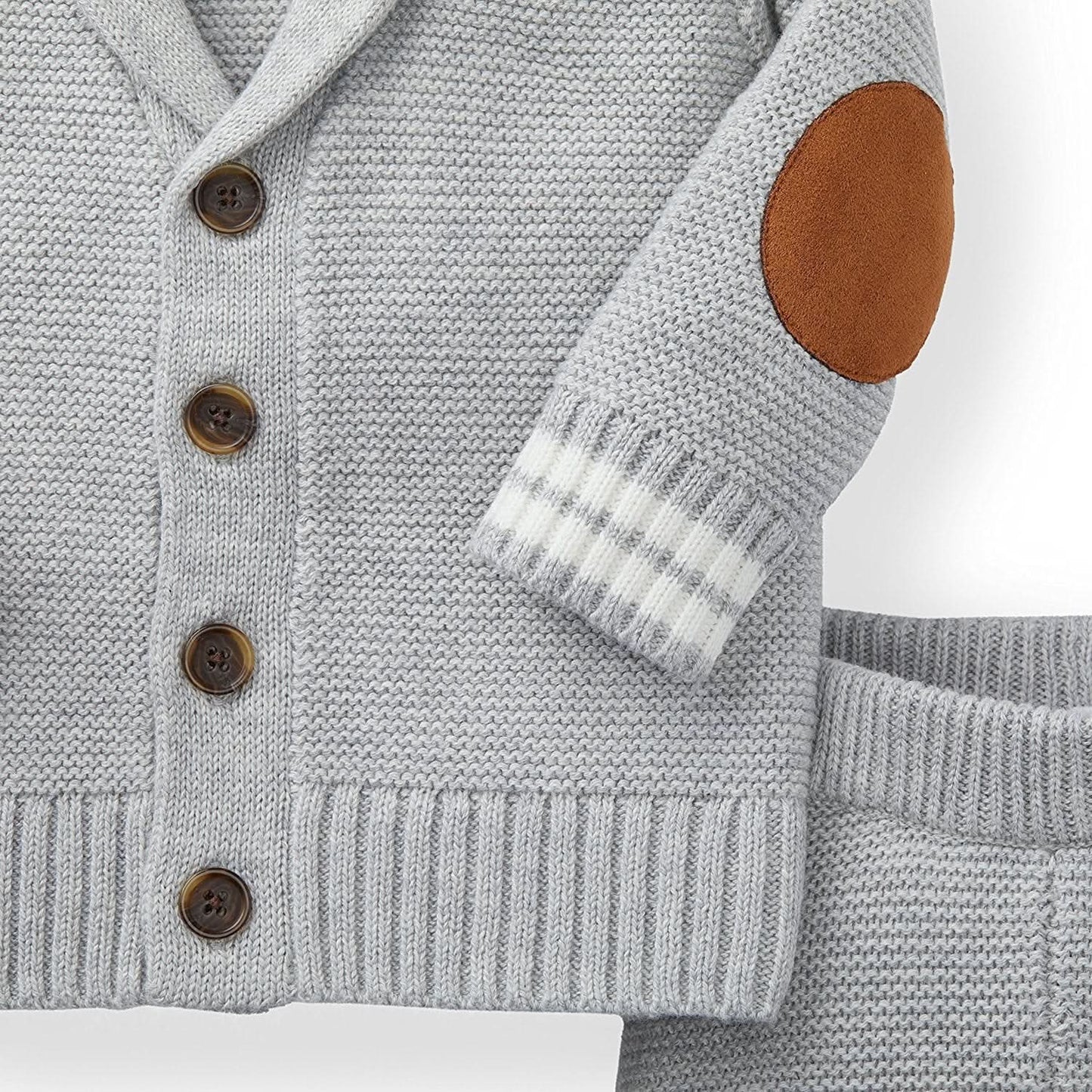 Organic Cotton Luxury Cardigan and Sweater Legging - Boxed Gift Set