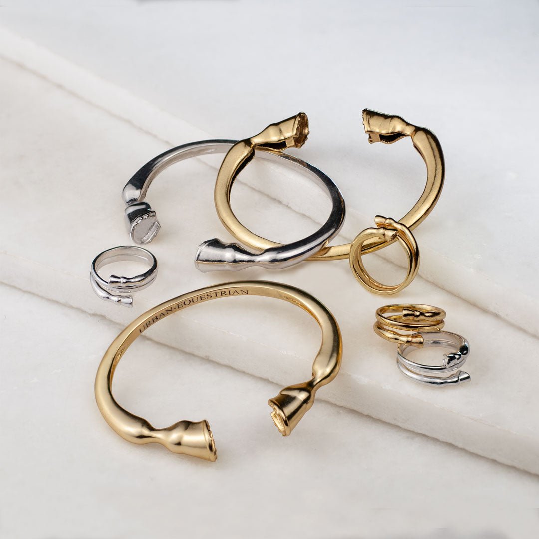Cavallo -  Horse Hoof Equestrian Bracelet in Gold