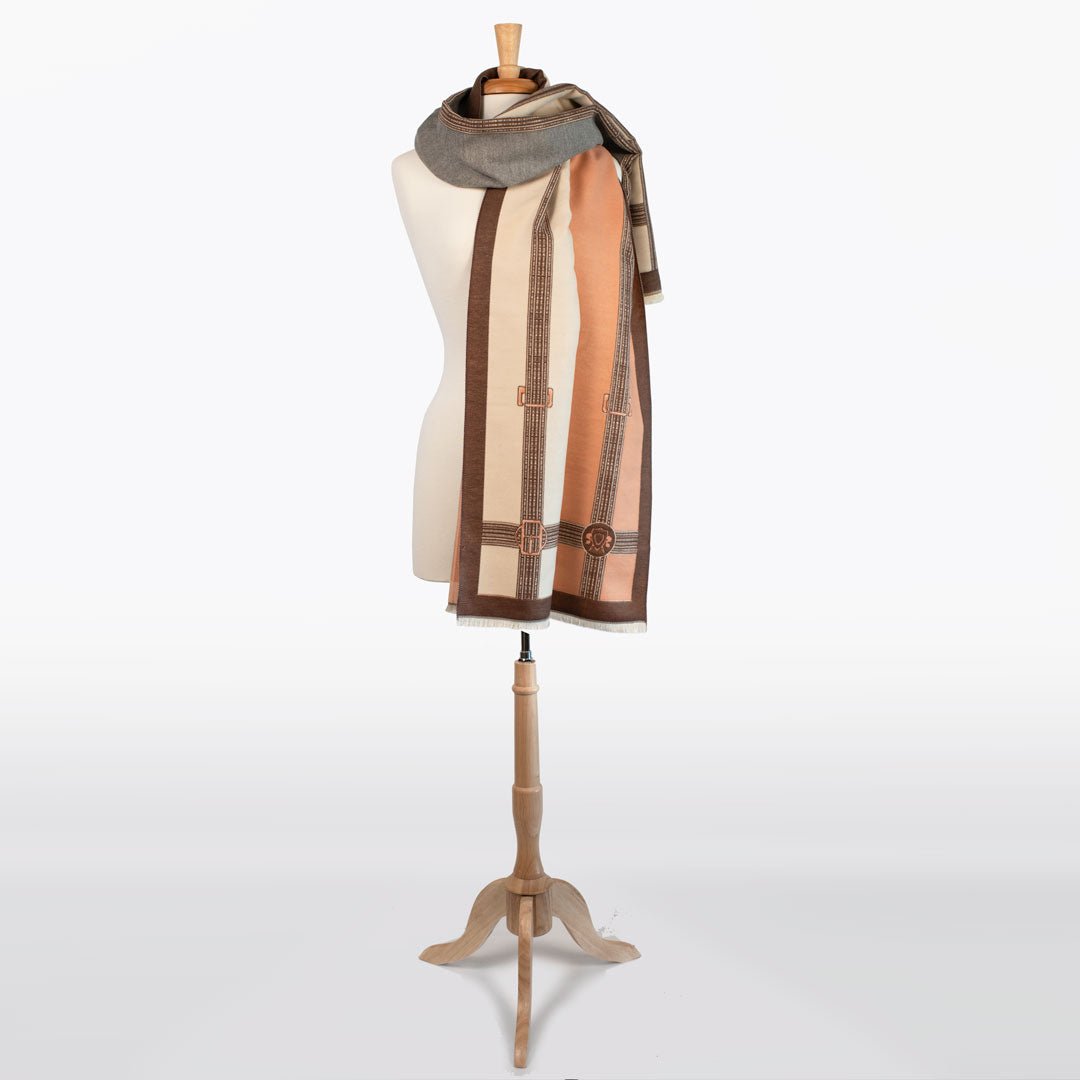 Cavelleti -  Equestrian Motif Luxe Shawl