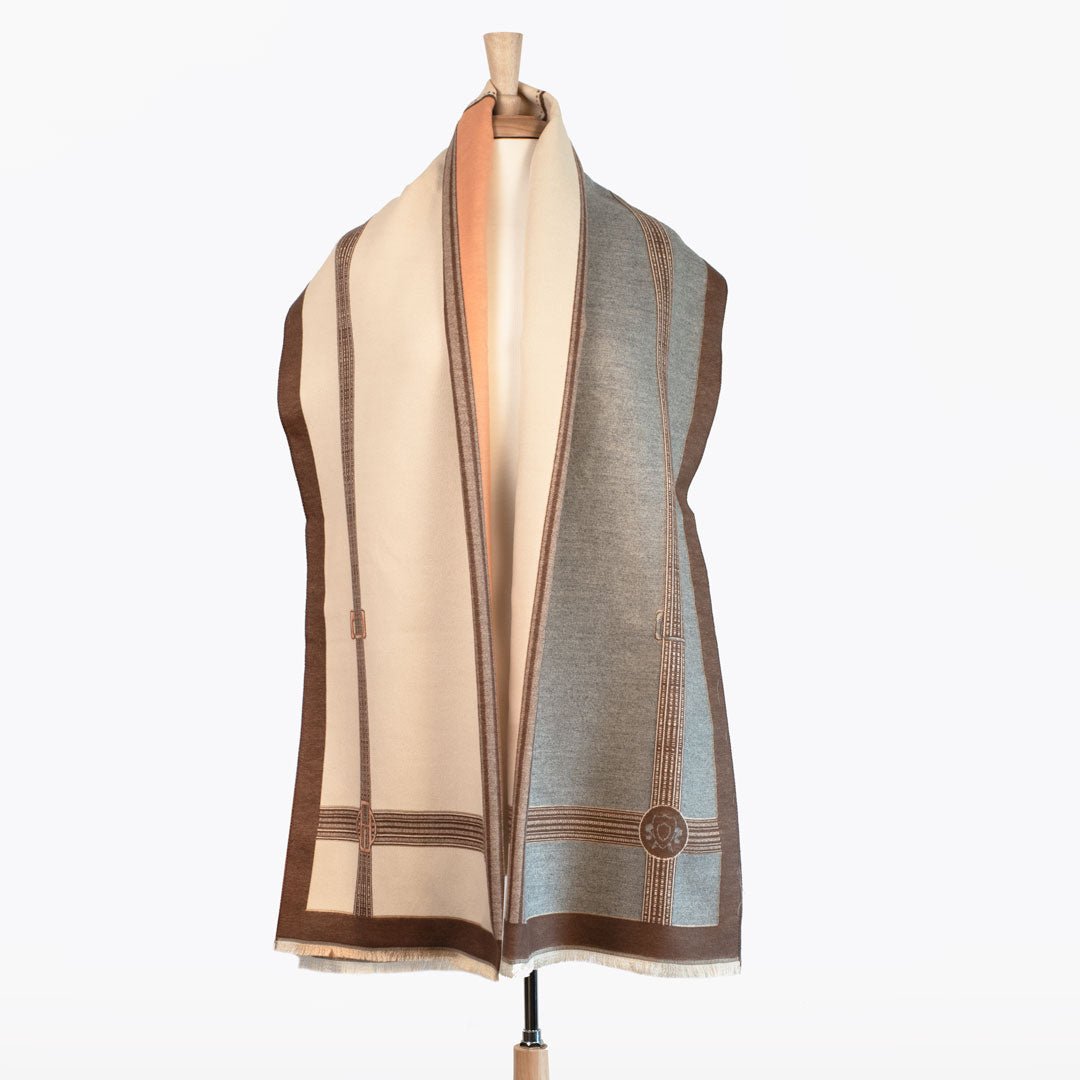 Cavelleti -  Equestrian Motif Luxe Shawl