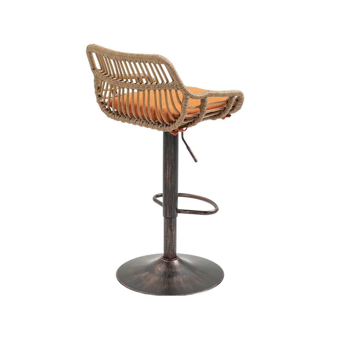 The Harbor Bar Adjustable Linen Swivel Stools — Set of 2