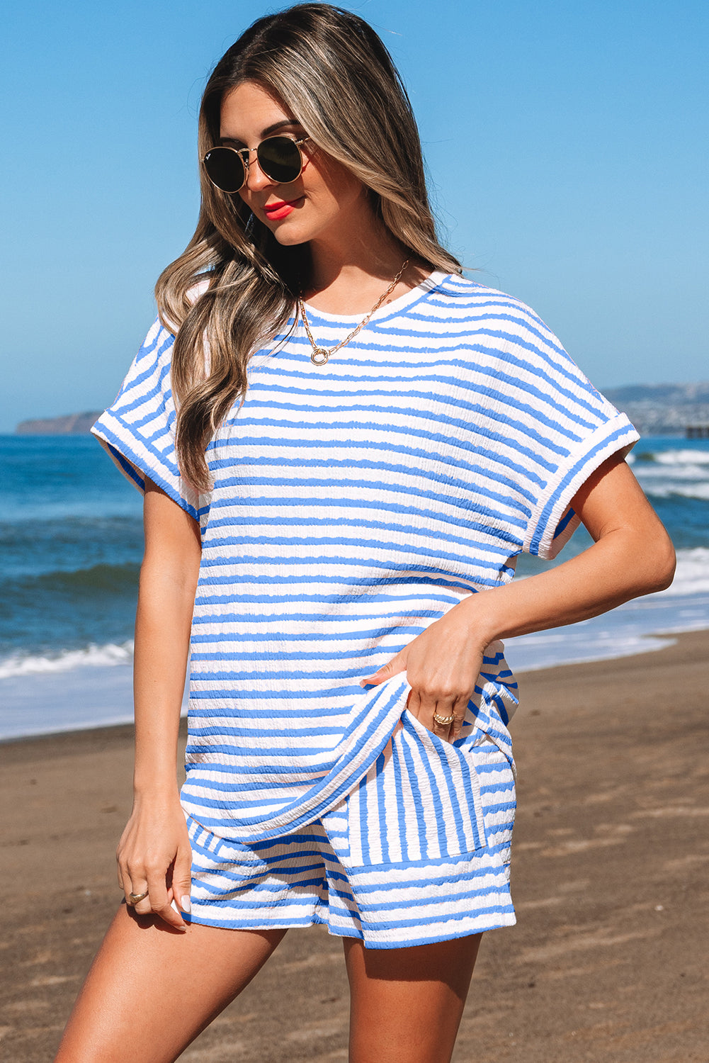 Madalyn Knitted Short Sleeve Top
