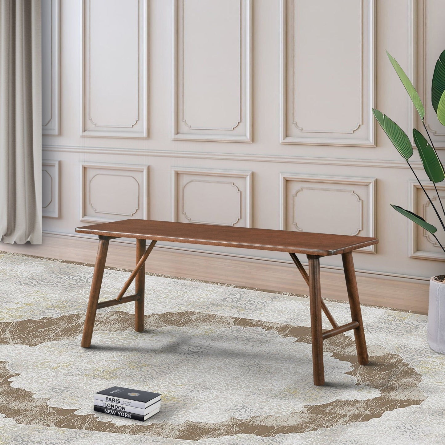 Molly - Bench - Walnut Brown