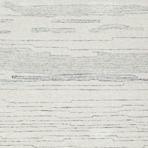 Genemost Hand-Tufted Rug — Ivory & Coastal Blue