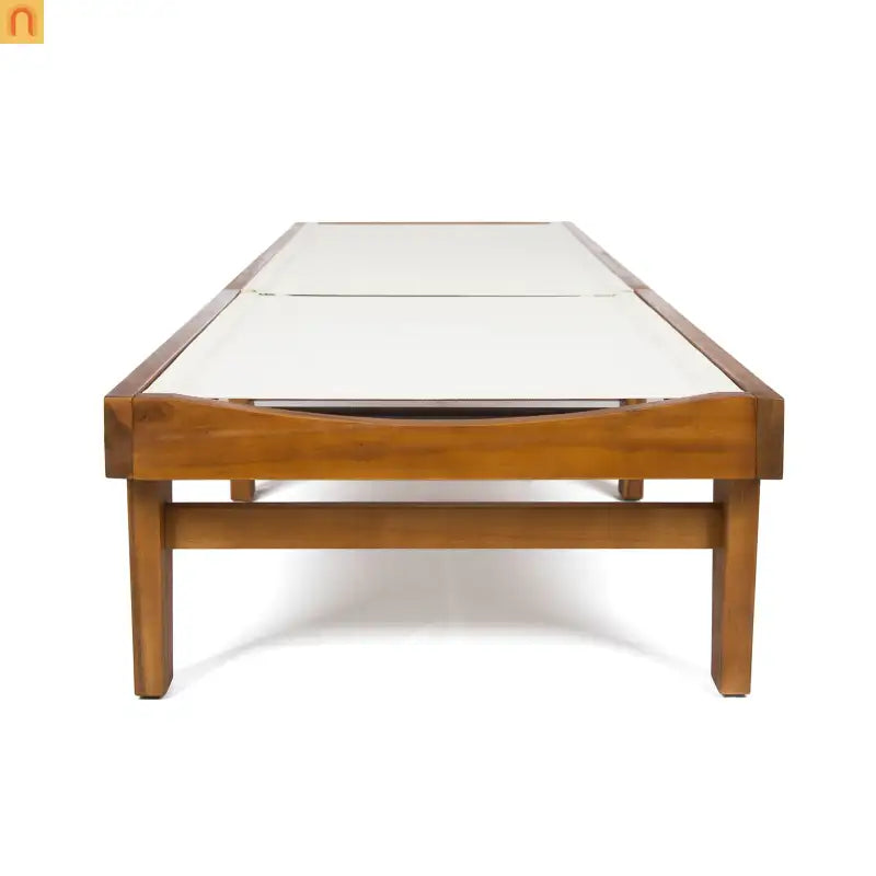 Chair Outdoor Chaise Acacia Wood Teak Color Adjustable Back 78.75in Length