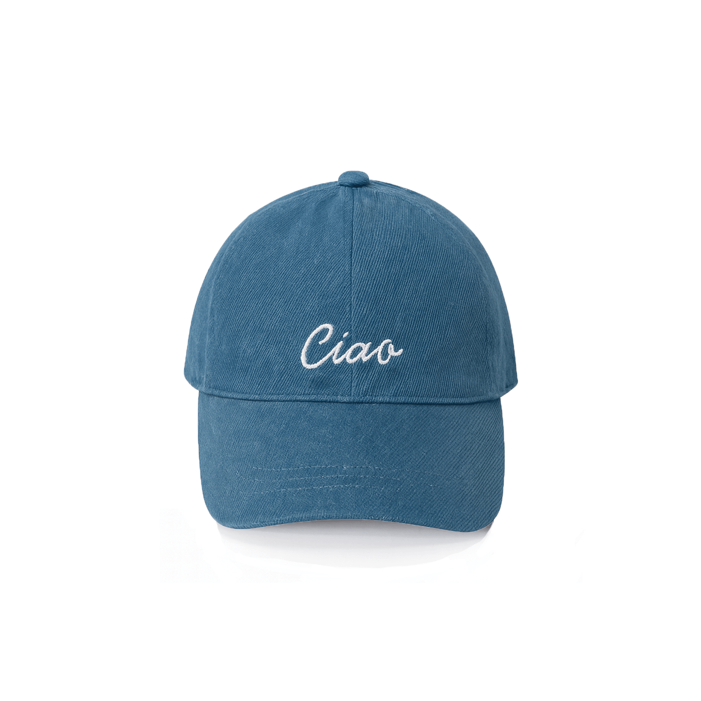 Ciao Baseball Hat in Light Denim