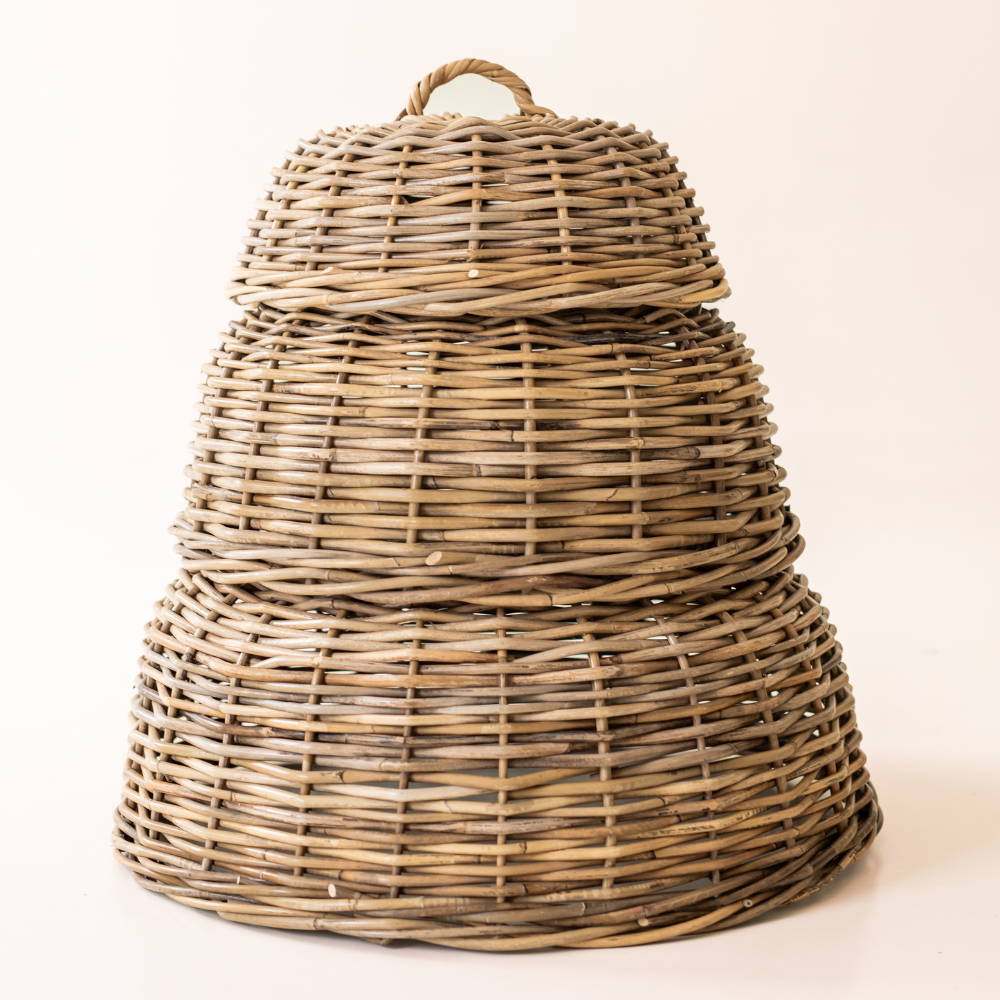 Handwoven Rattan Table Cloche