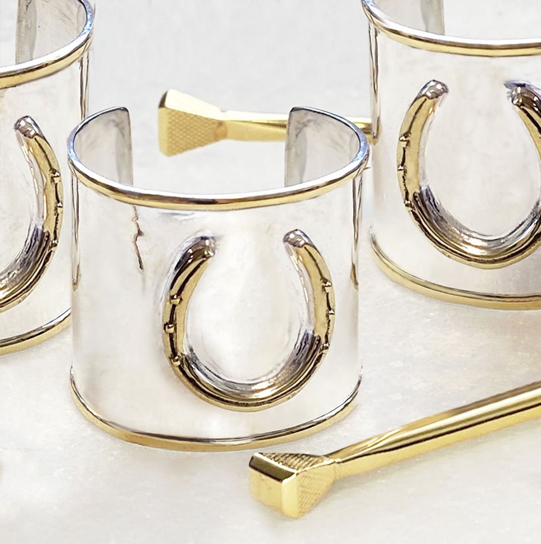 Cody - Horseshoe Ponytail Cuff in Two Tone