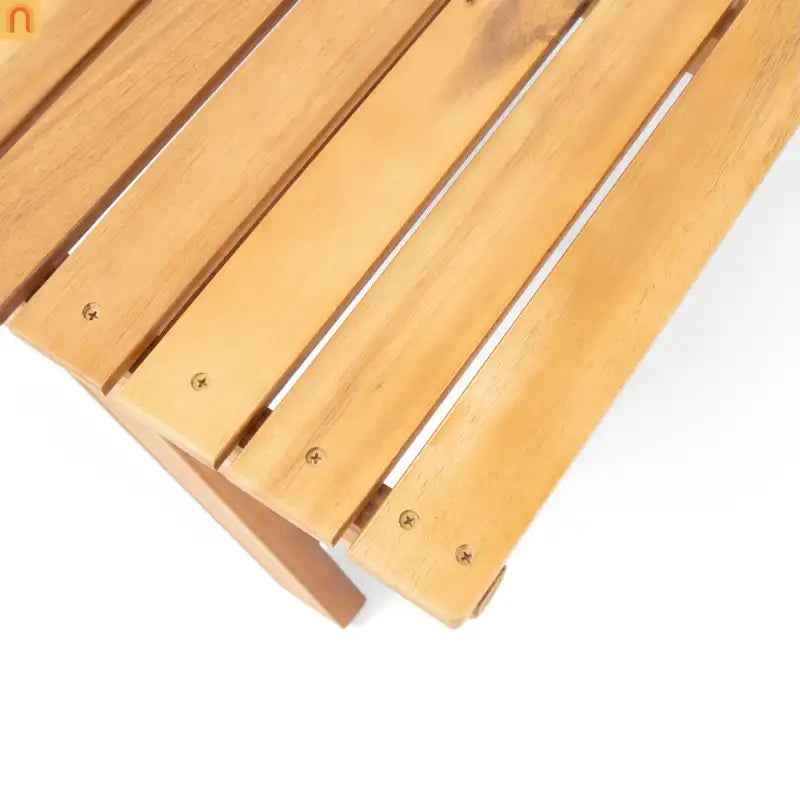Coffee Table Open Slat Teak Wood Outdoor 37 in l 24 in w/ 12.5 in H