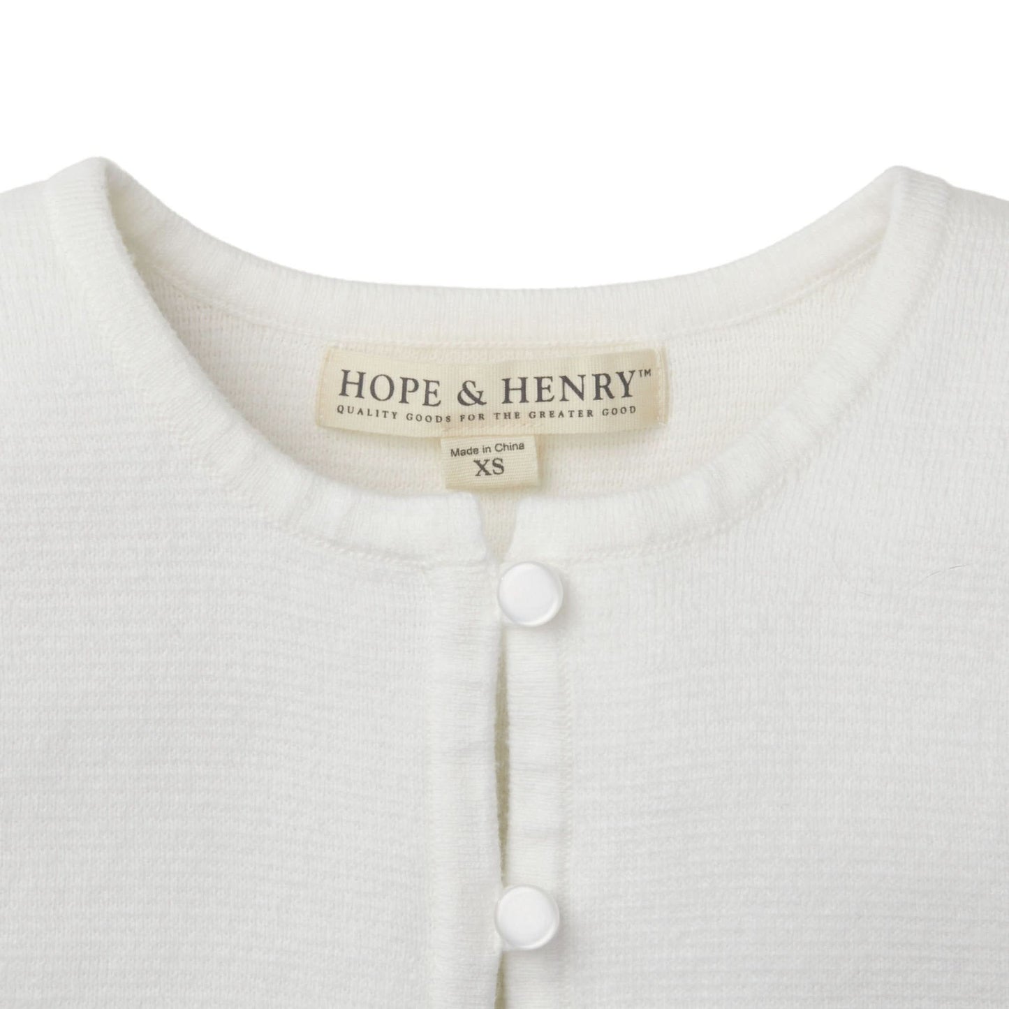 Organic Curved Hem Cardigan
