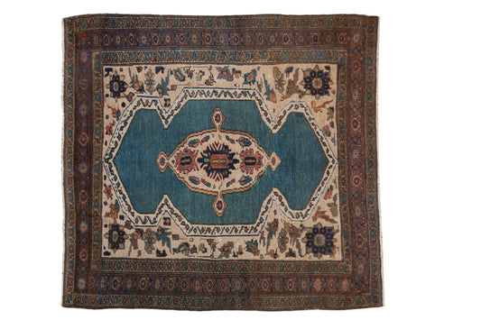 5x5 Vintage Bakshaish Square Rug