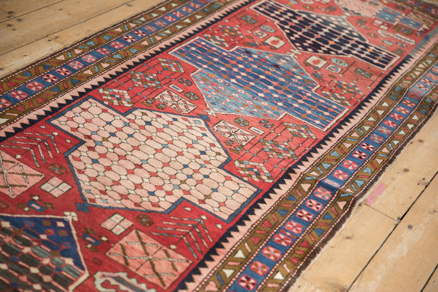 3.5x12.5 Vintage Baktiari Rug Runner