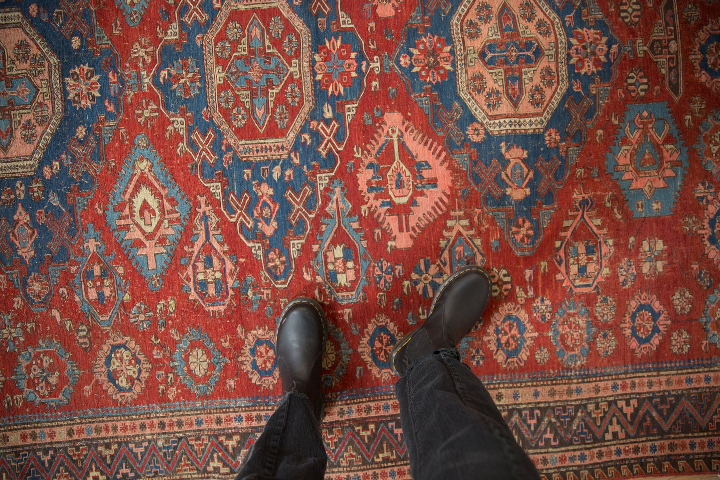 6x7.5 Antique Caucasian Soumac Carpet