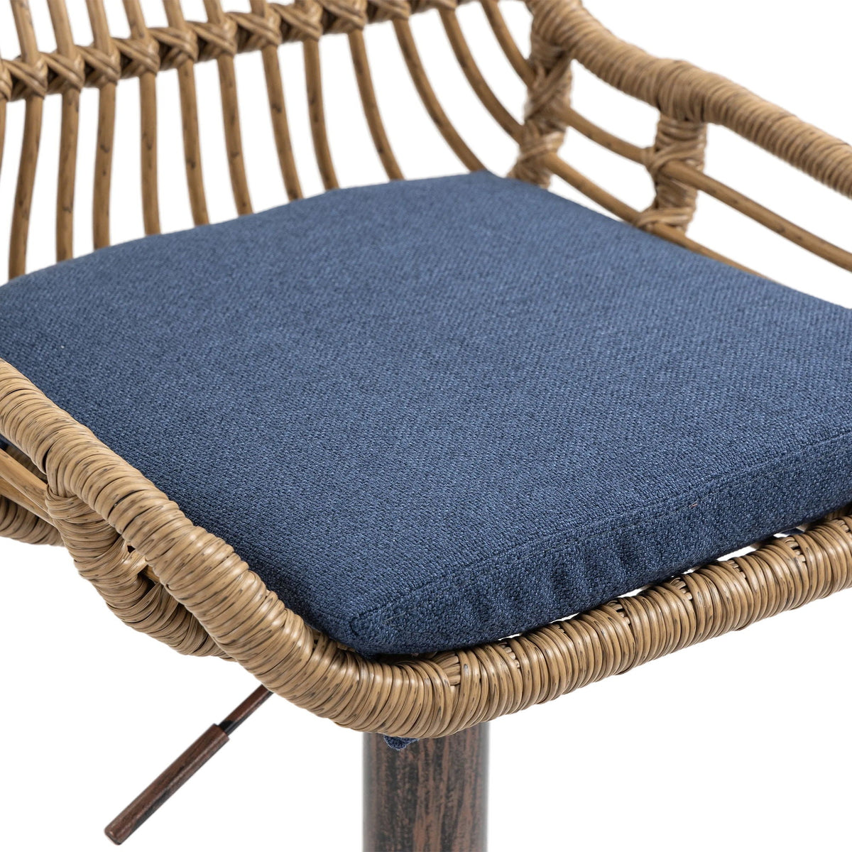 The Harbor Bar Adjustable Linen Swivel Stools — Set of 2