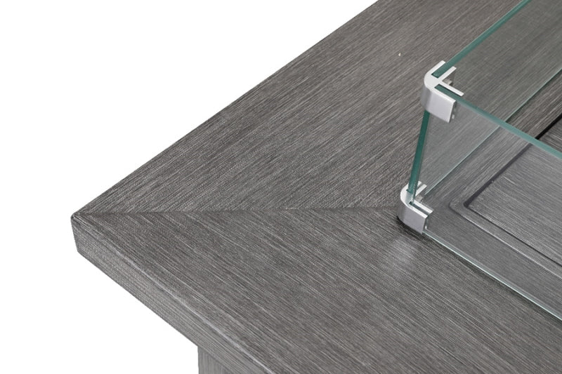 The Darcy Aluminum Outdoor Luxury Firepit Table