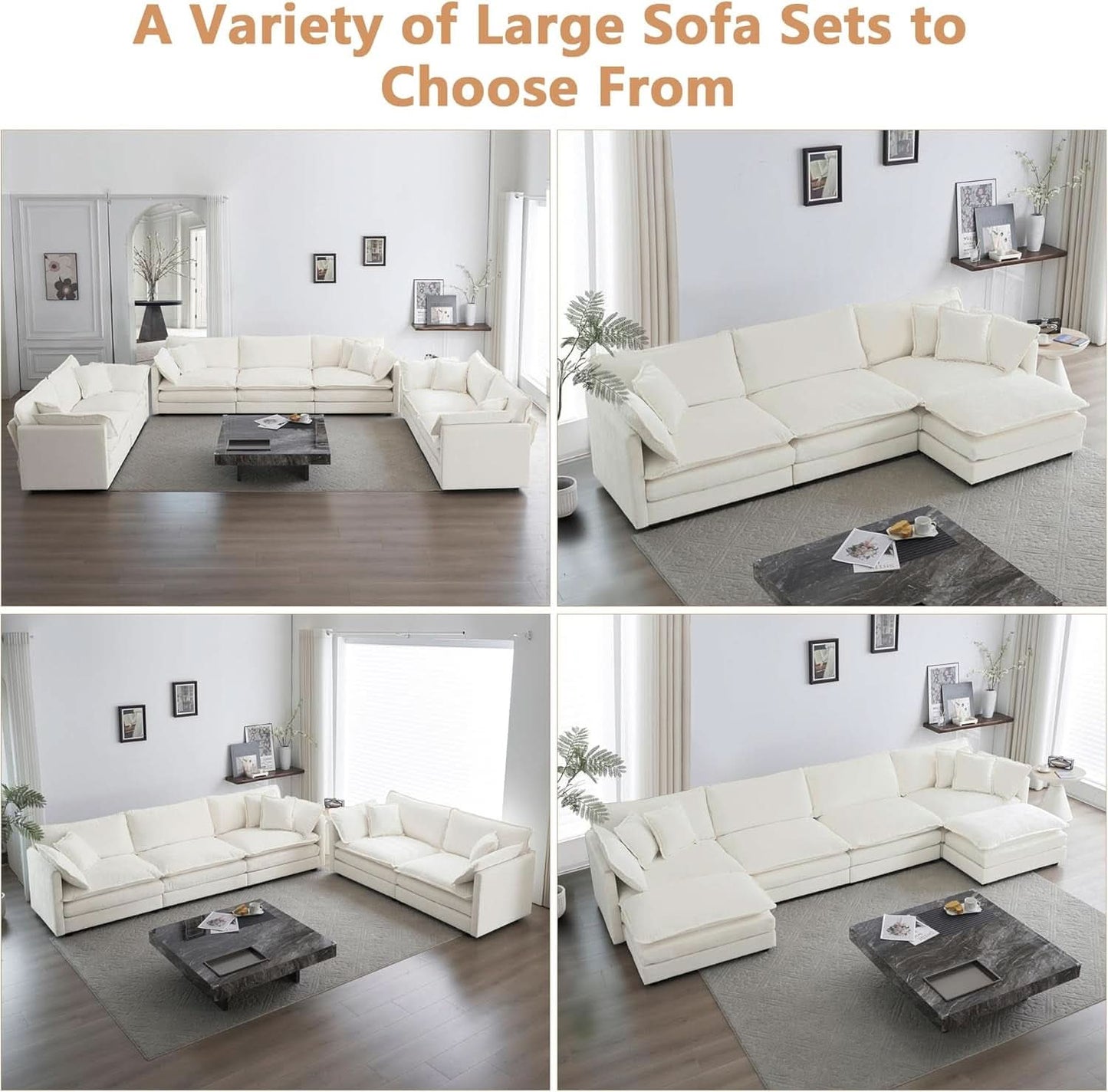 Beige 2 Piece Loveseat Armchair Set Chenille Upholstery