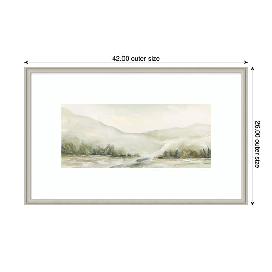 AQ Winter Landscape No. 6 by Annie Quigley Framed Wall Art Print