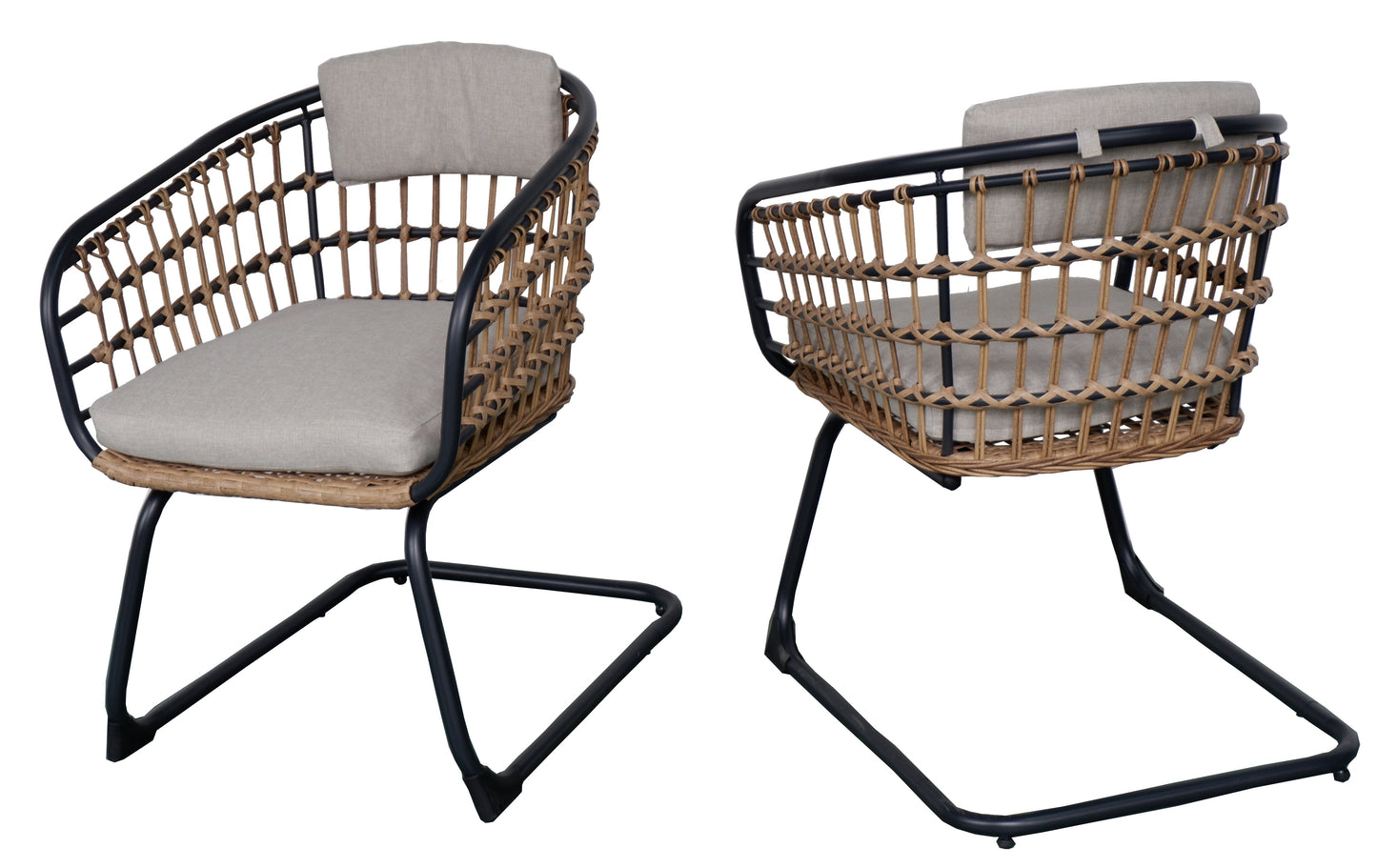 The Garden Room Woven Dining Chairs — Set of Two