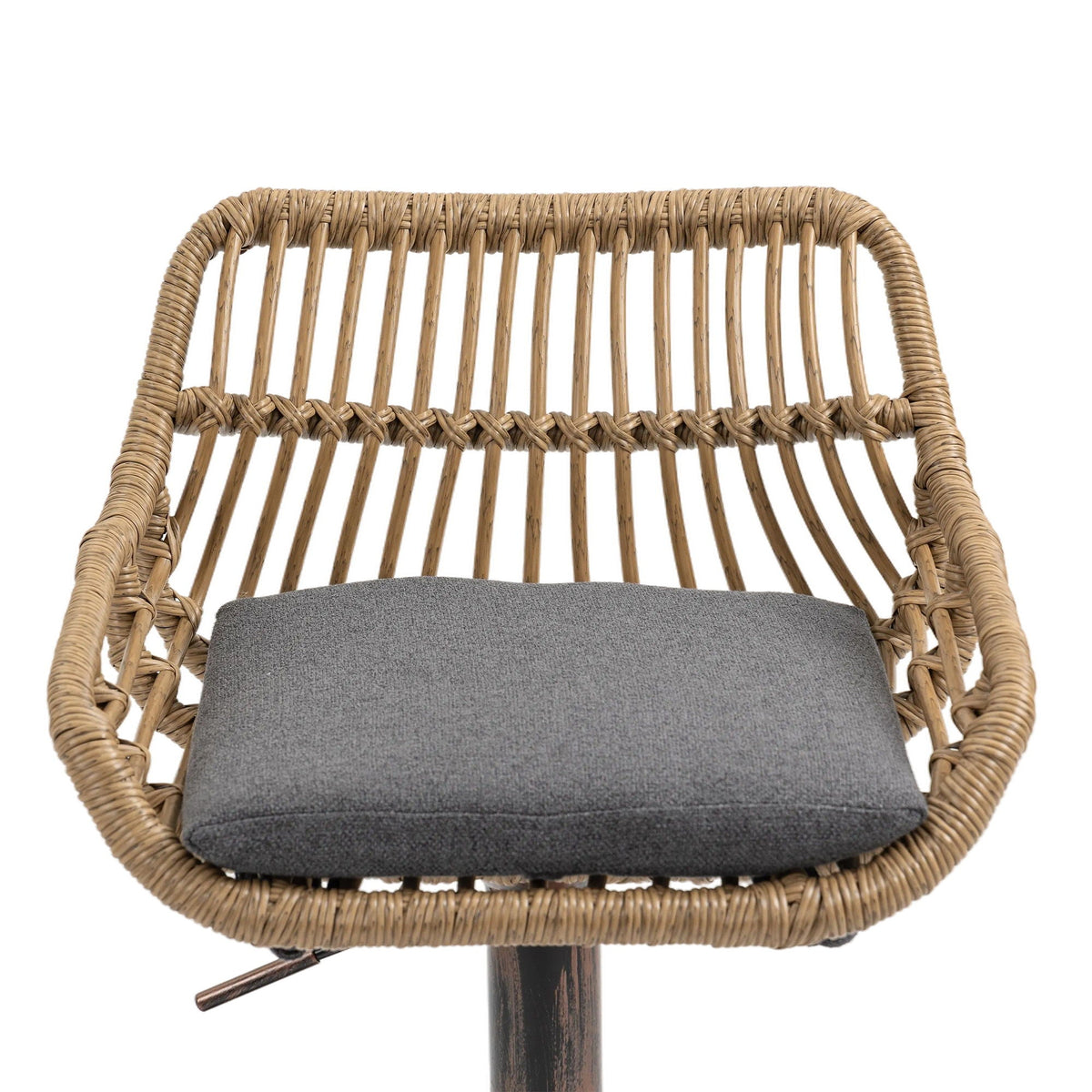 The Harbor Bar Adjustable Linen Swivel Stools — Set of 2