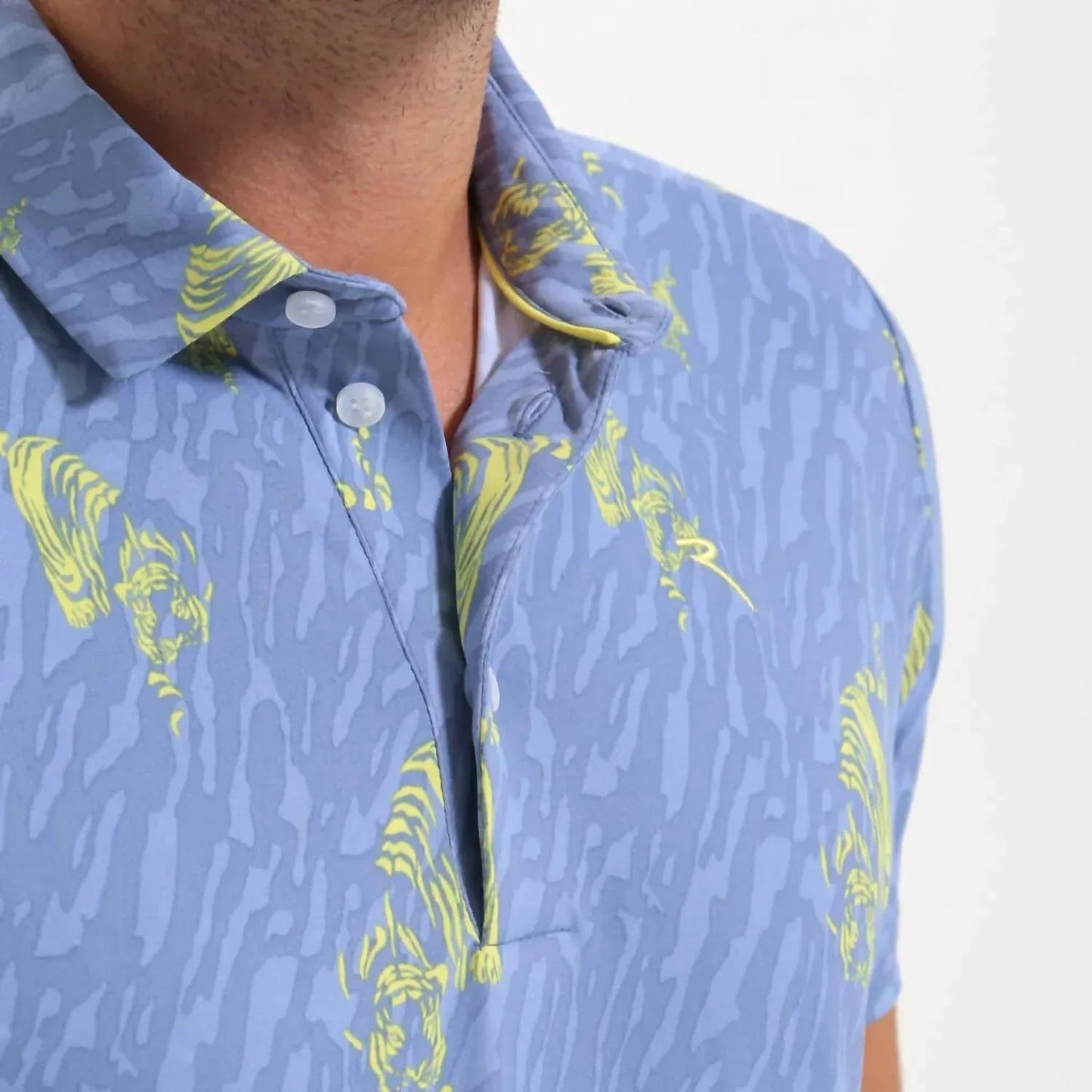 Men's Anyone Tiger Print Polo