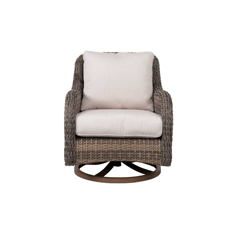The Mitchell 4-Piece Wicker Outdoor Luxury Sofa Set with Swivel Rocking Chairs