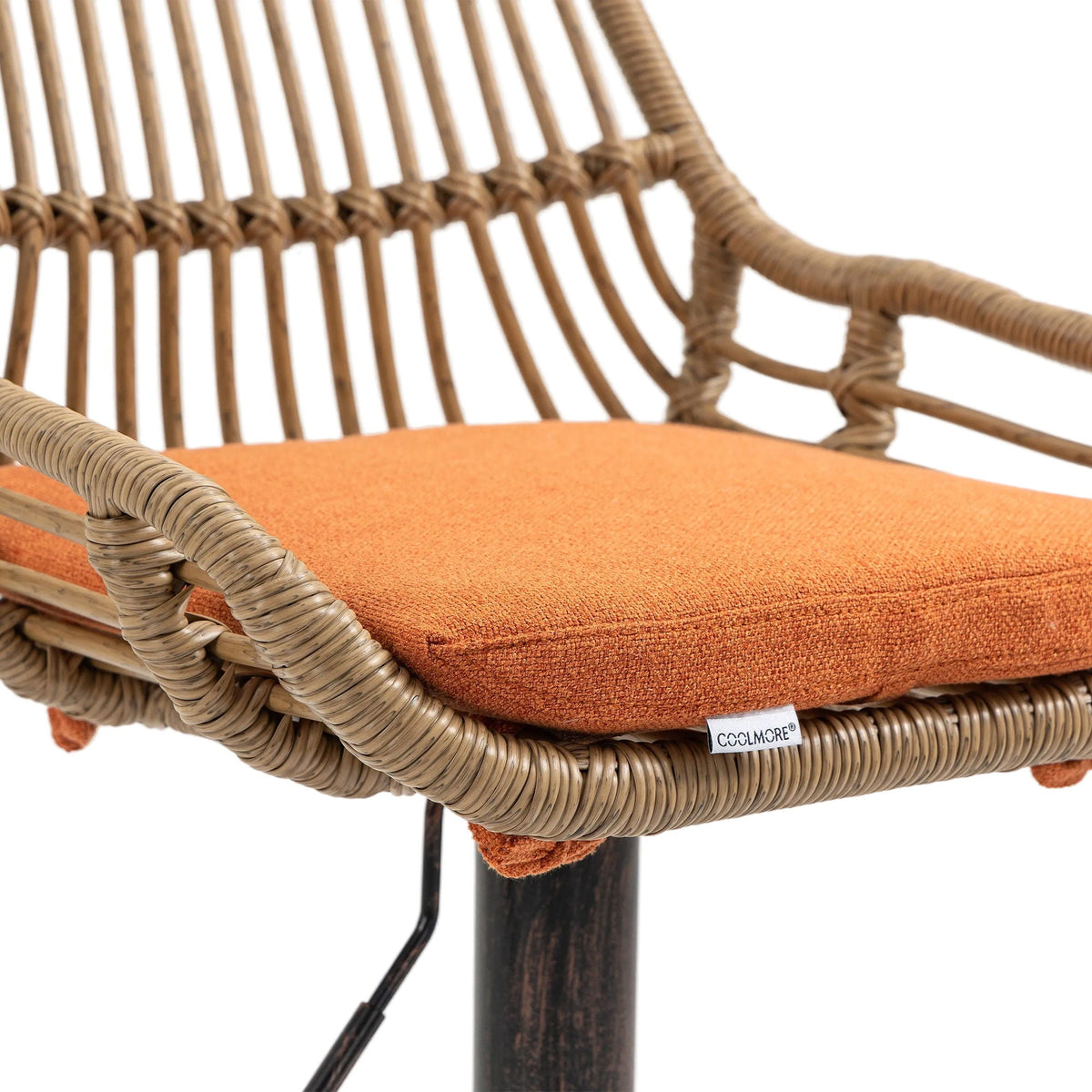 The Harbor Bar Adjustable Linen Swivel Stools — Set of 2