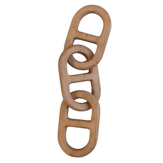 The Coastal Club Decorative Wood Artisanal Chain Link