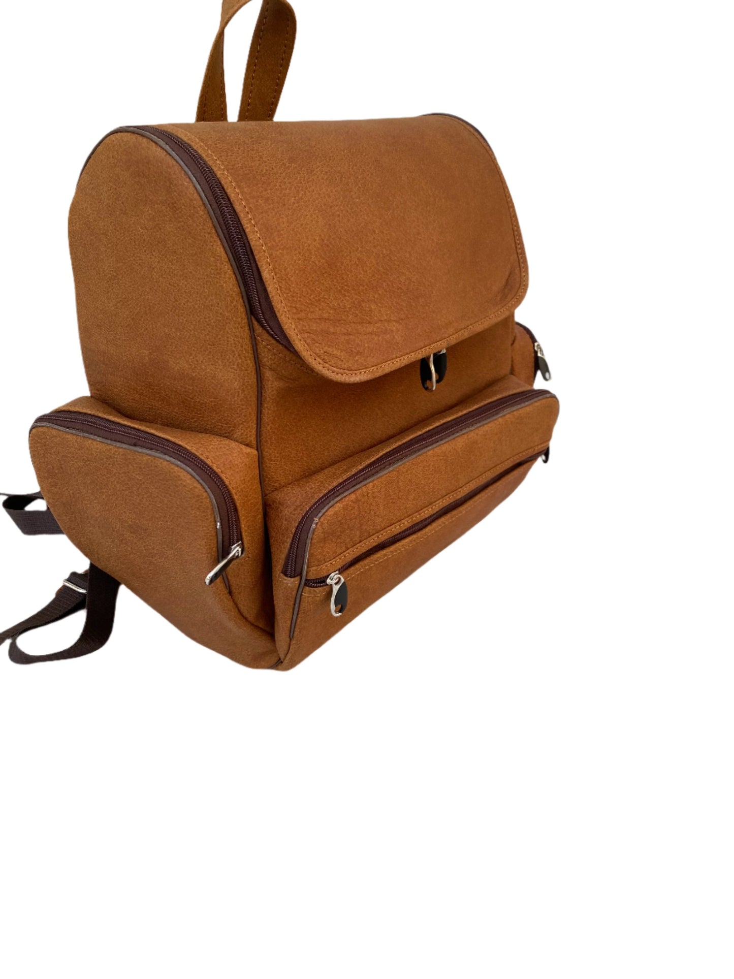 Premium Full Grain Leather Backpack: Classic Style & Durability"