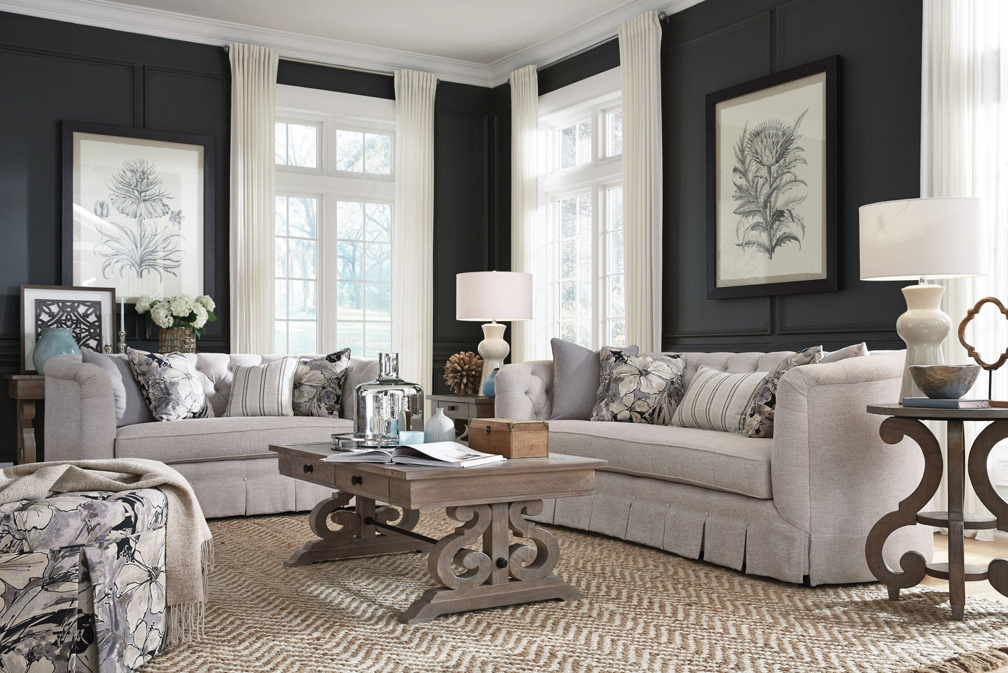 Tinley Park - Round Accent End Table - Dove Tail Gray
