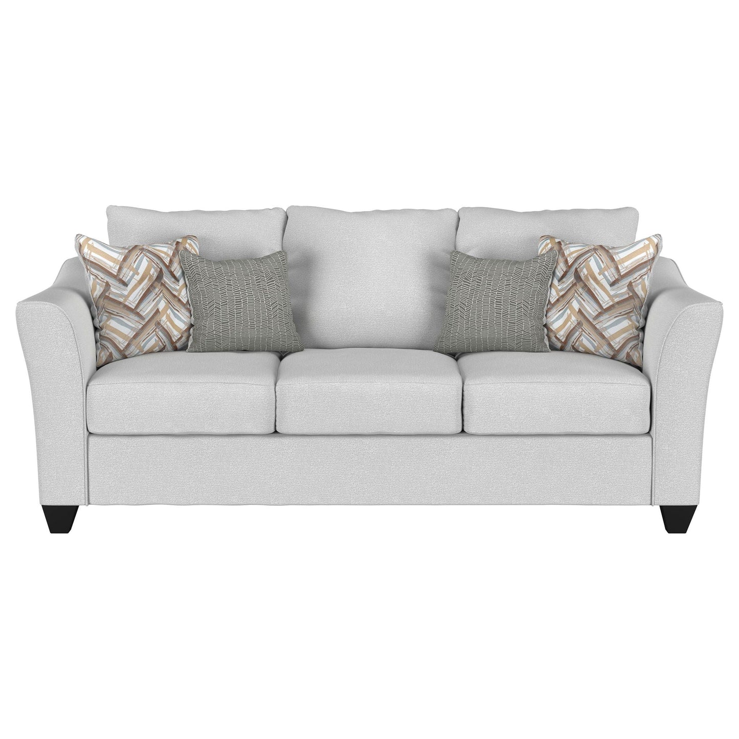 Salizar 3-piece Upholstered Flared Arm Sofa Set Sand